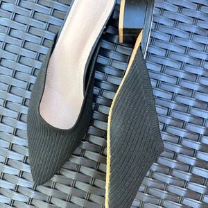 TIJN Woven Black Women's Dress Mules